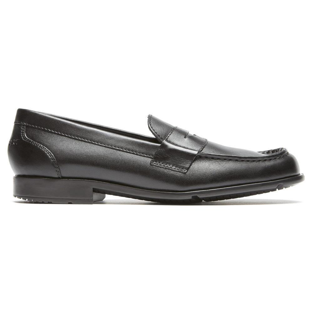 Rockport Mens Classic Penny - Loafers Black - MCD725361